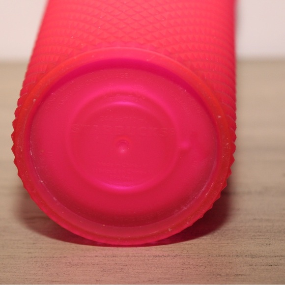 Starbucks Fall 2021 Hot Pink Soft Studded Cold Cup 24oz - Picture 4 of 5